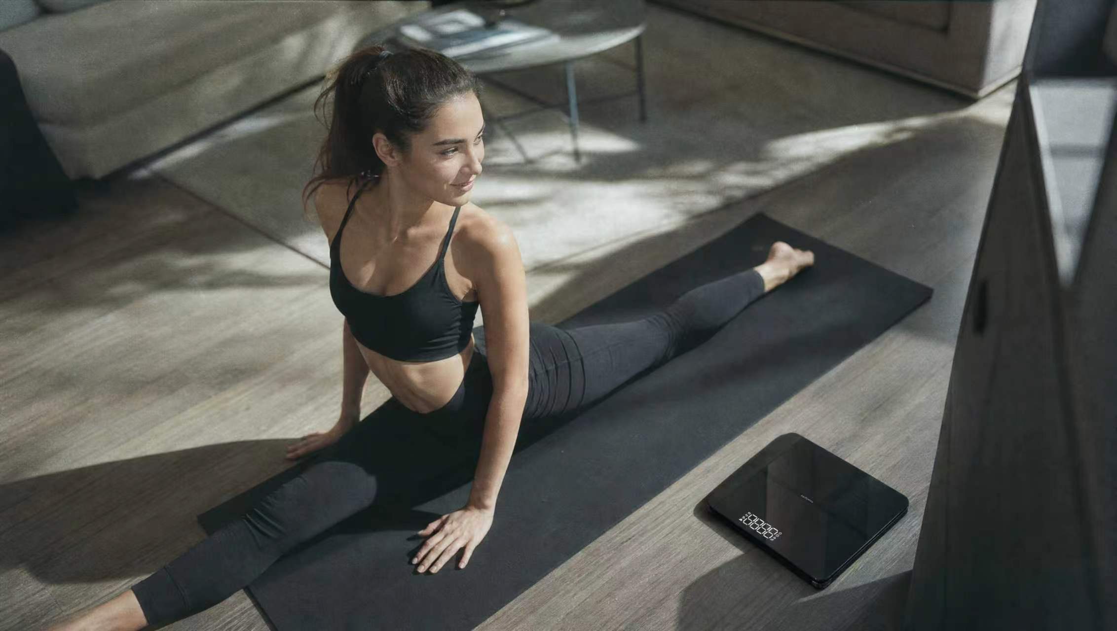 Wellness routine with scale